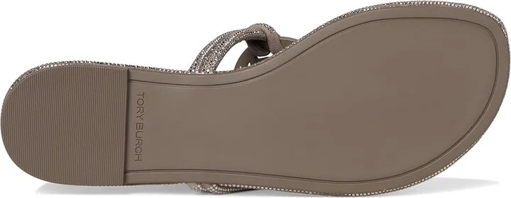 Tory Burch Miller Knotted Pave Women's Shoes Dark Clay : 6.5 M, Leather - Image 3