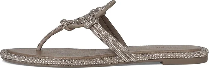 Tory Burch Miller Knotted Pave Women's Shoes Dark Clay : 6.5 M, Leather - Image 6