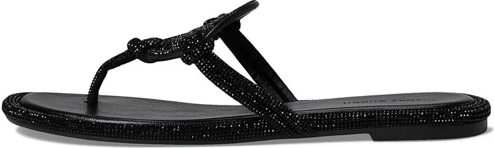 Tory Burch Miller Knotted Pave Women's Shoes Perfect Black : 10 M, Leather - Image 6