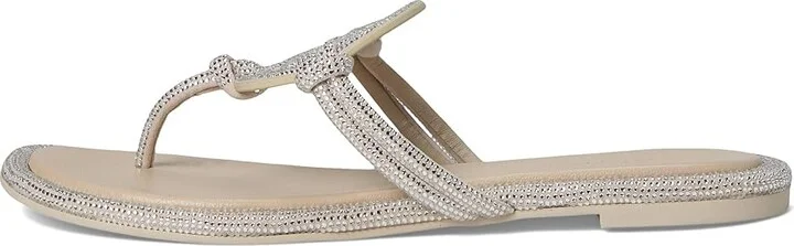 Tory Burch Miller Knotted Pave Women's Shoes Stone Gray : 10 M, Leather - Image 6
