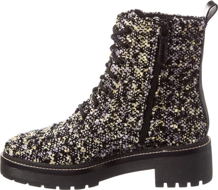 Tory Burch Miller Lug Sole Tweed & Leather Bootie - Image 2