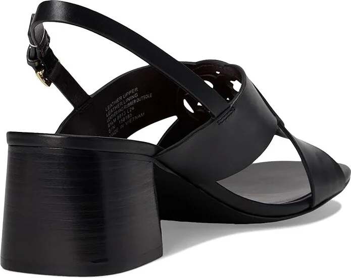 Tory Burch Miller Mid Heel Sandals 55mm Women's Sandals Perfect Black : 8.5 M, Leather - Image 4