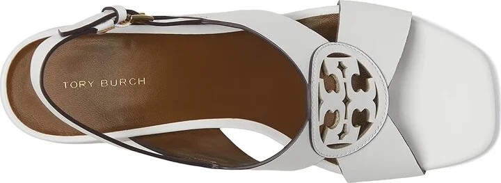 Tory Burch Miller Mid Heel Sandals 55mm Women's Sandals Perfect Black : 8.5 M, Leather - Image 8