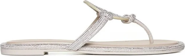 Tory Burch Miller Pavé Embellished Thong Slippers