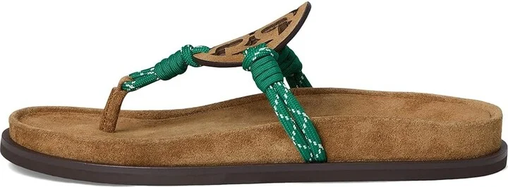 Tory Burch Miller Rope Cloud Women's Wedge Shoes Alce/Green : 5.5 M, Leather/Synthetic - Image 6