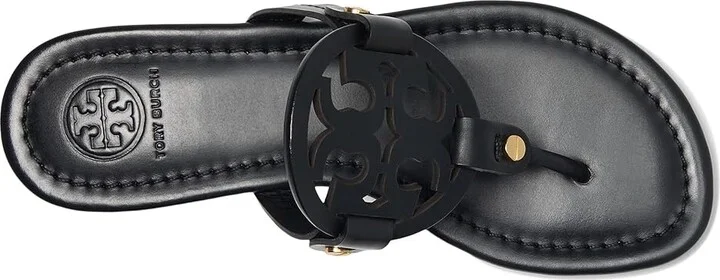 Tory Burch Miller Sandal Women's Shoes Perfect Black : 5 M, Leather - Image 3