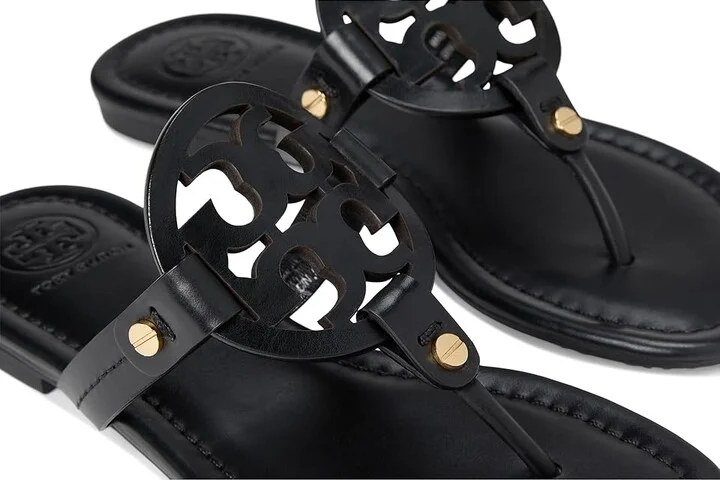 Tory Burch Miller Sandal Women's Shoes Perfect Black : 5 M, Leather - Image 8
