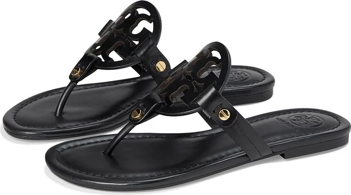 Tory Burch Miller Sandal Women's Shoes Perfect Black : 5 M, Leather