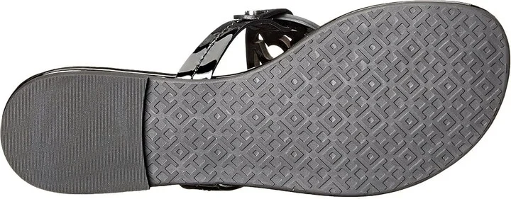 Tory Burch Miller Sandal Women's Shoes Perfect Black Patent : 4 M, Leather - Image 4