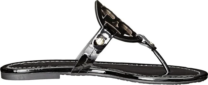 Tory Burch Miller Sandal Women's Shoes Perfect Black Patent : 4 M, Leather - Image 8