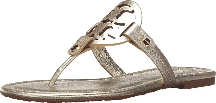 Tory Burch Miller Sandal Women's Shoes Spark Gold : 10 M, Leather - Image 2