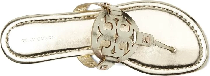 Tory Burch Miller Sandal Women's Shoes Spark Gold : 10 M, Leather - Image 3