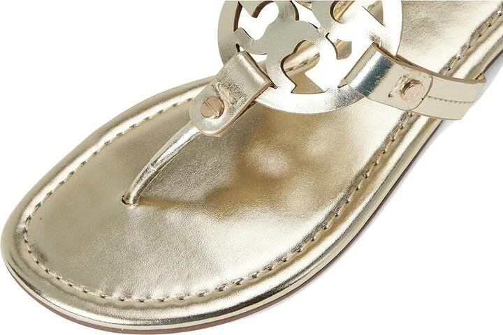 Tory Burch Miller Sandal Women's Shoes Spark Gold : 10 M, Leather - Image 8