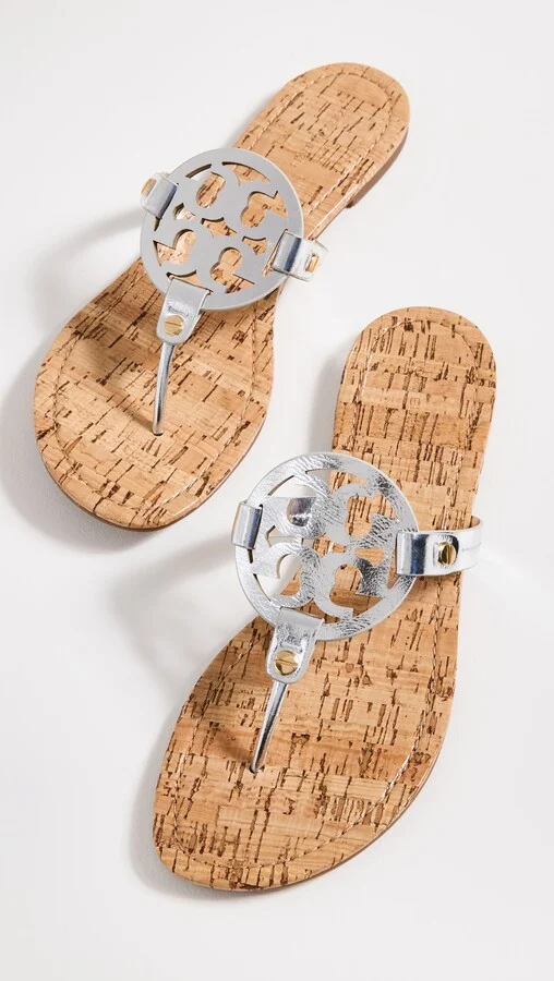 Tory Burch Miller Sandals with Rivits + Handtack Stitch - Image 5