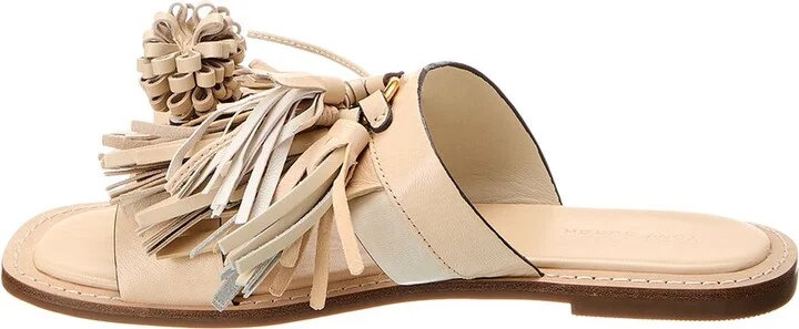 Tory Burch Miller Tassel Leather Slide - Image 2