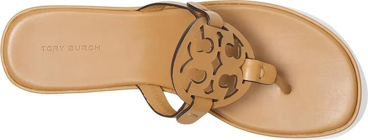 Tory Burch Miller Wedge 25 mm Women's Sandals Ginger Shortbread : 10 M, Leather - Image 2