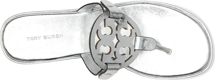 Tory Burch Miller Wedge 25 mm Women's Sandals Silver : 8.5 M, Leather - Image 2