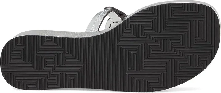 Tory Burch Miller Wedge 25 mm Women's Sandals Silver : 8.5 M, Leather - Image 3