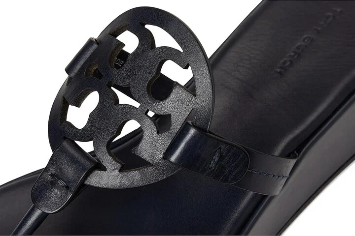Tory Burch Miller Wedge 25Mm Women's Sandals New Navy : 8.5 M, Leather - Image 7