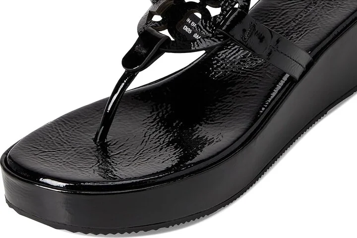 Tory Burch Miller Wedge 25Mm Women's Sandals Perfect Black Patent : 9 M, Leather - Image 7