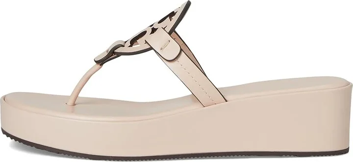 Tory Burch Miller Wedge 25Mm Women's Sandals Soft Pink : 12 M, Leather - Image 6