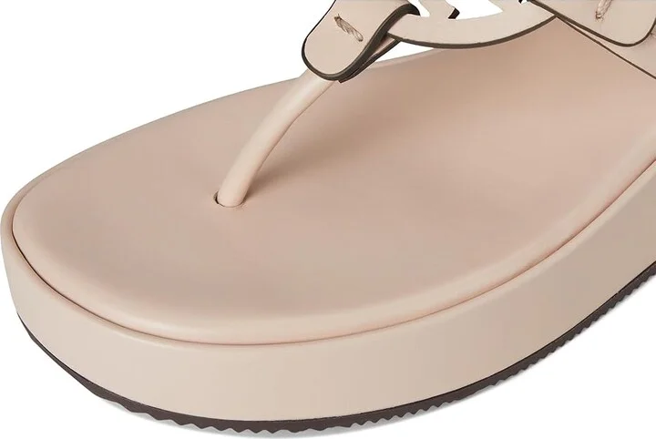 Tory Burch Miller Wedge 25Mm Women's Sandals Soft Pink : 12 M, Leather - Image 7