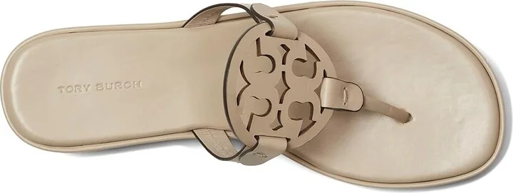 Tory Burch Miller Wedge 25Mm Women's Sandals Stone Gray : 8.5 M, Leather - Image 2