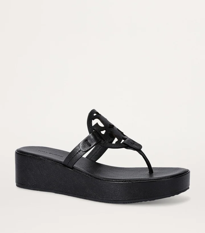Tory Burch Miller Wedge Sandals 25 - Image 3