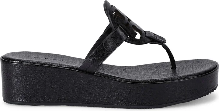 Tory Burch Miller Wedge Sandals 25