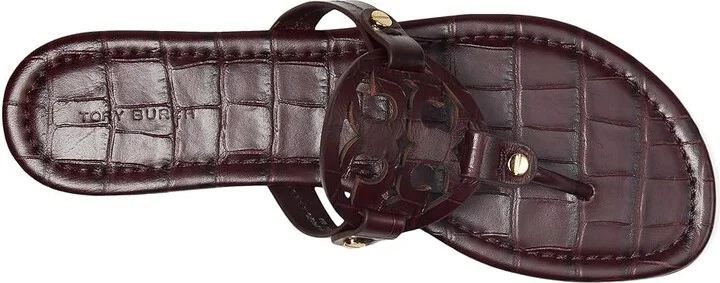 Tory Burch Miller Women's Shoes Deep Burgundy : 8 M, Leather - Image 2