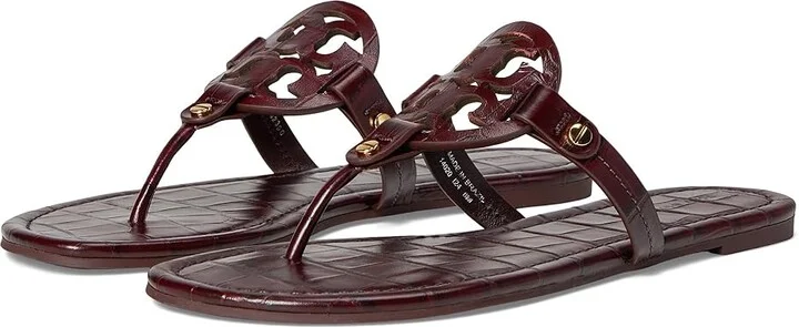Tory Burch Miller Women's Shoes Deep Burgundy : 8 M, Leather