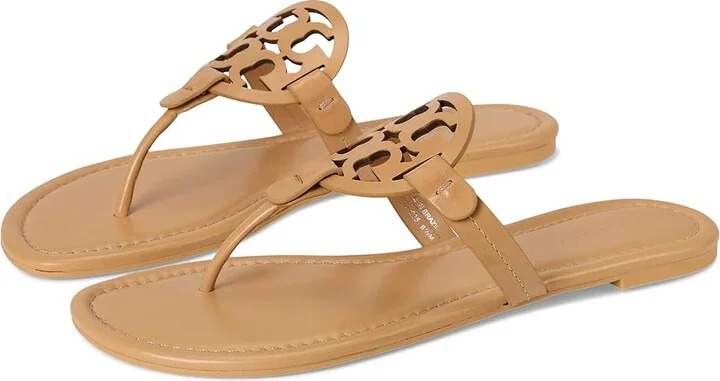 Tory Burch Miller Women's Shoes Honeycomb Tan : 5.5 M, Leather