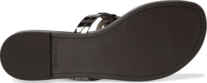 Tory Burch Miller Women's Shoes Shiny Dark Gray : 6.5 M, Leather - Image 3