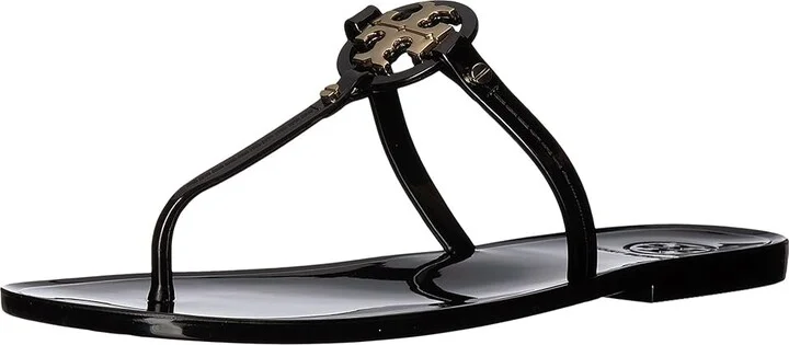 Tory Burch Mini Miller Jelly Thong Sandal Women's Sandals Black 1 : 5 M, Synthetic - Image 2