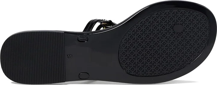 Tory Burch Mini Miller Jelly Thong Sandal Women's Sandals Black 1 : 5 M, Synthetic - Image 4
