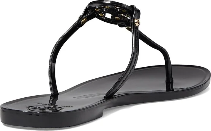 Tory Burch Mini Miller Jelly Thong Sandal Women's Sandals Black 1 : 5 M, Synthetic - Image 5