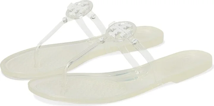 Tory Burch Mini Miller Jelly Thong Sandal Women's Sandals Clear : 10 M, Synthetic