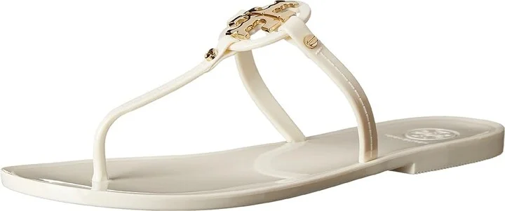 Tory Burch Mini Miller Jelly Thong Sandal Women's Sandals Ivory : 7 M, Synthetic - Image 2