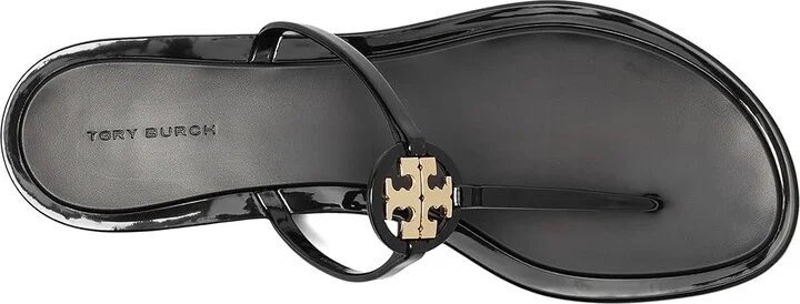 Tory Burch Mini Miller Jelly Women's Sandals Perfect Black/Gold : 8 M, Synthetic - Image 2