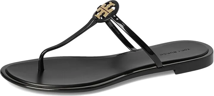 Tory Burch Mini Miller Jelly Women's Sandals Perfect Black/Gold : 8 M, Synthetic - Image 5