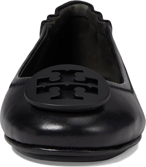 Tory Burch Minnie Travel Ballet w/ Logo Women's Shoes Perfect Black : 5 M, Leather - Image 3