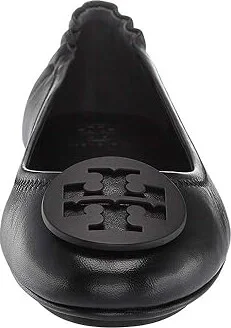Tory Burch Minnie Travel Ballet w/ Logo Women's Shoes Perfect Black : 5 M, Leather - Image 6