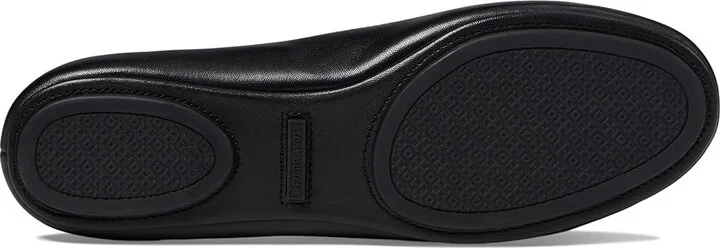 Tory Burch Minnie Travel Ballet w/ Metal Logo Women's Shoes Perfect Black/Gold : 5 M, Leather - Image 4