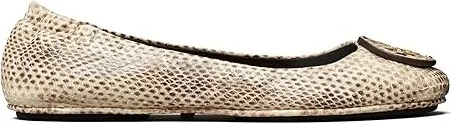 Tory Burch Minnie Travel Ballet With Leather Logo Women's Shoes Cream Roccia : 5.5 M - Image 4