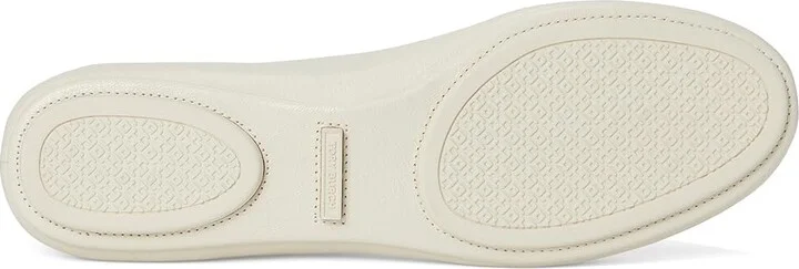 Tory Burch Minnie Travel Ballet With Leather Logo Women's Shoes Light Cream : 9.5 M - Image 3