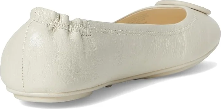 Tory Burch Minnie Travel Ballet With Leather Logo Women's Shoes Light Cream : 9.5 M - Image 4