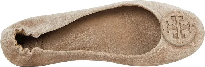 Tory Burch Minnie Travel Ballet With Leather Logo Women's Shoes Rocky Pebble/Rocky Pebble : 10.5 M - Image 2
