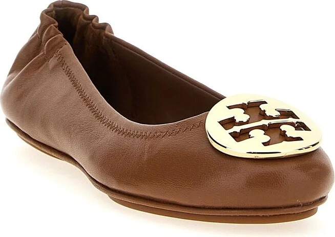 Tory Burch Minnie Travel Ballet With Metal Logo