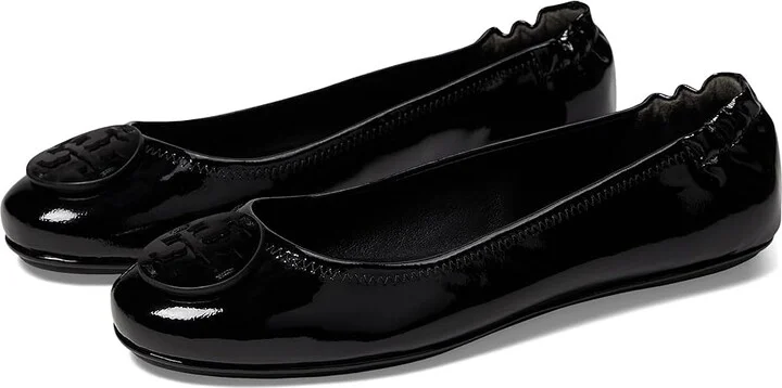 Tory Burch Minnie Travel Ballet Women's Shoes Perfect Black : 6 M, Leather