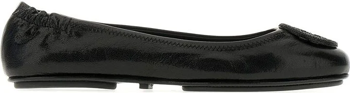 Tory Burch 'Minnie Travel' Black Leather Ballet Flats - Image 7